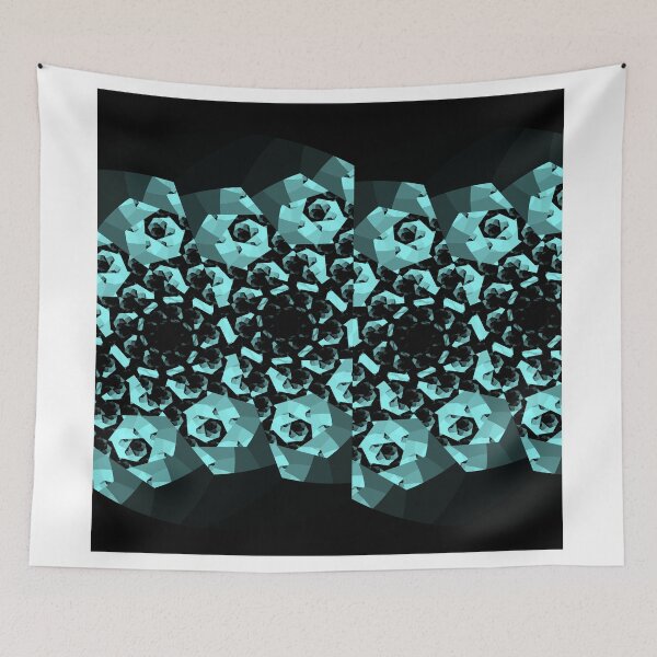 Item preview, Black and Aqua Swirl  designed and sold by Jessielee72.