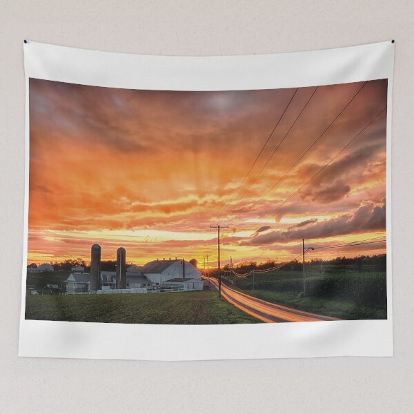 Item preview, Orange Farm Sunset designed and sold by KellyHeaton.