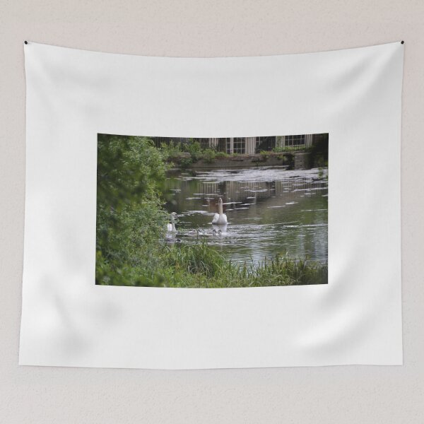Item preview, Pretty scene at the river in gardens at Chard Somerset UK designed and sold by lynn carter.