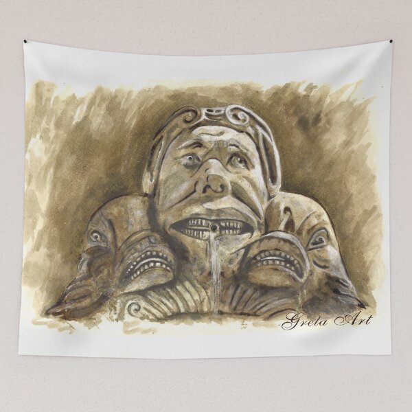 Item preview, Detail of the fountain Piazza della Rotonda, Rome designed and sold by Greta Art.