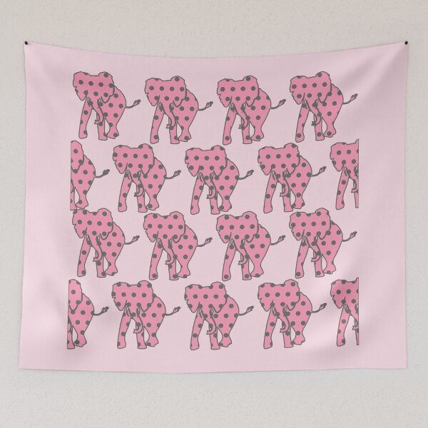 Item preview, Pink Polka Dotted Elephants designed and sold by Greenbaby.