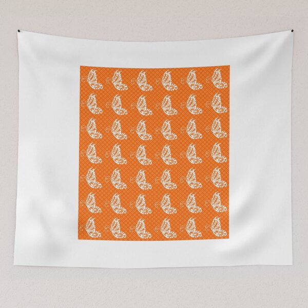 Item preview, Fluttering Butterflies - Orange And White designed and sold by dahlymama.
