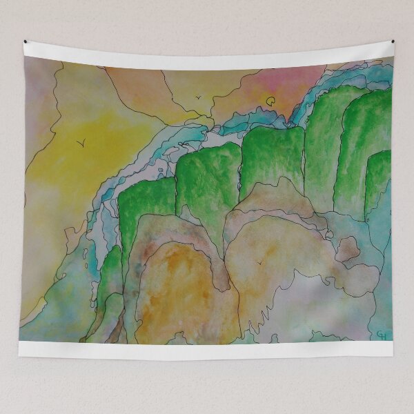 Item preview, Misty Mountainside designed and sold by George Hutton Hunter.