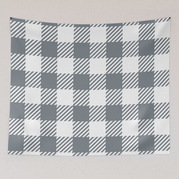 Item preview, CoolGrey Gingham designed and sold by ImageNugget.
