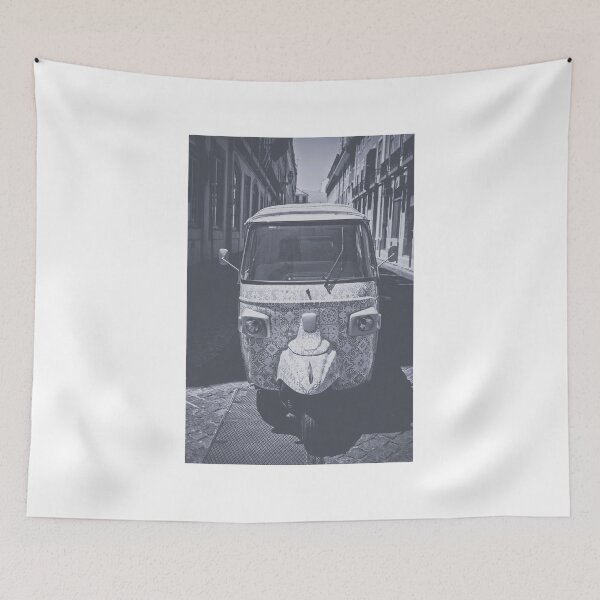 Item preview, Black and white Tuk Tuk designed and sold by Marie Carr.