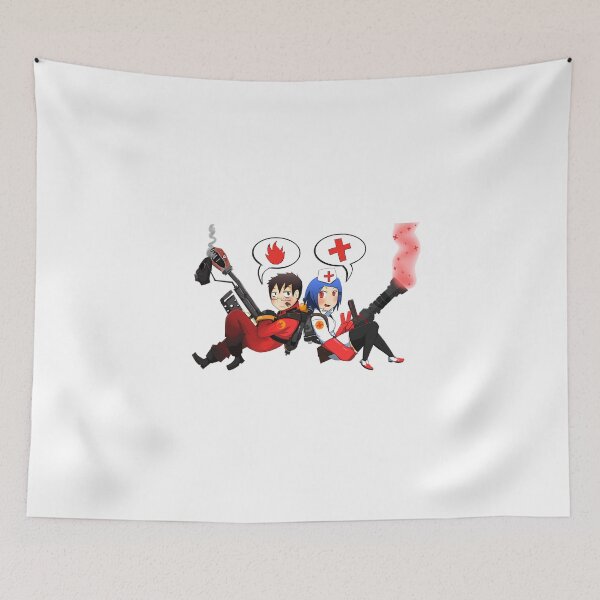 Item preview, Team Fortress 2 - Pyro and Medic Animified (Cartoon) designed and sold by tymersdesigns.