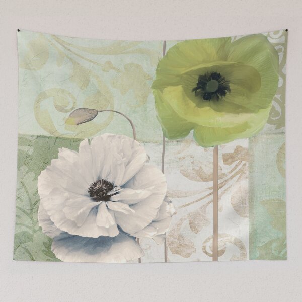 Item preview, Calyx and Cream Poppies designed and sold by Sasha Art Gallery.
