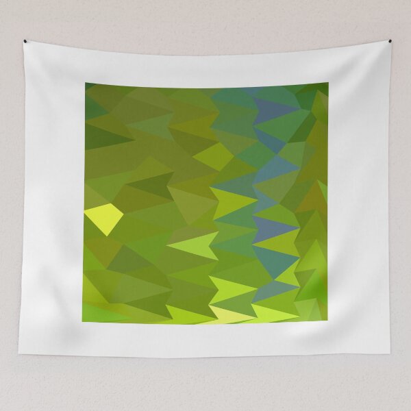Item preview, June Bud Green Abstract Low Polygon Background designed and sold by retrovectors.