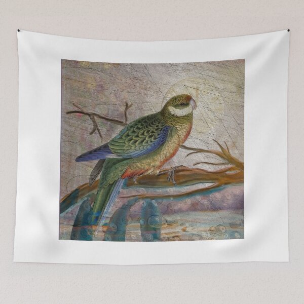Item preview, The Stanley Parakeet: inspired by Edward Lear's botanical bird drawing designed and sold by Alma Lee.