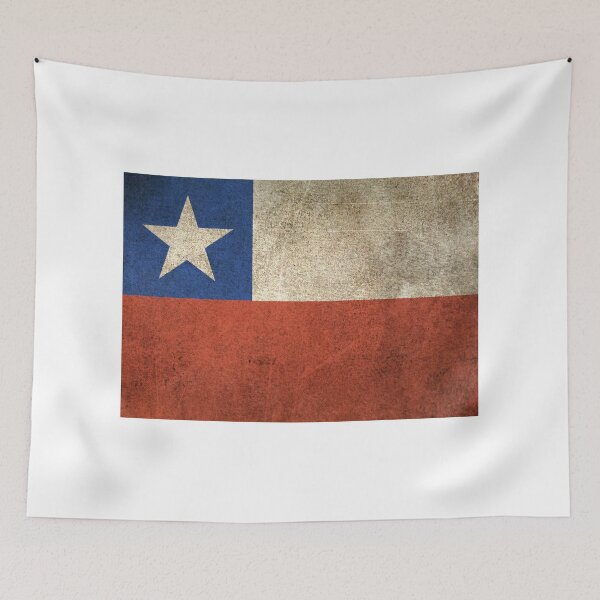 Item preview, Old and Worn Distressed Vintage Flag of Chile designed and sold by JeffBartels.