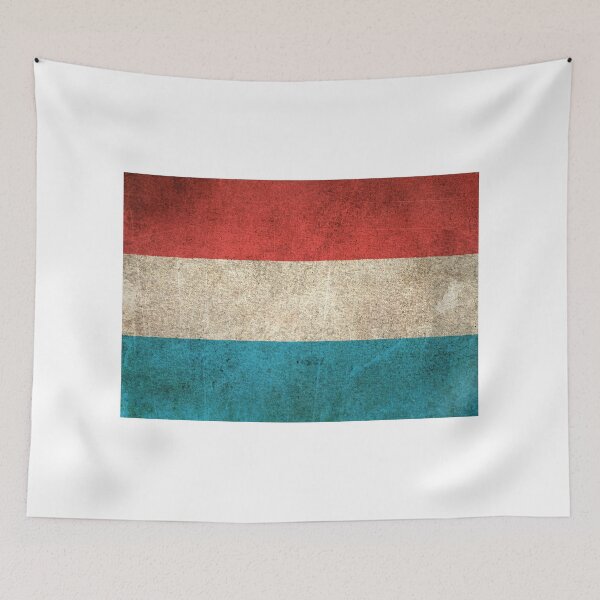 Item preview, Old and Worn Distressed Vintage Flag of Luxembourg designed and sold by JeffBartels.