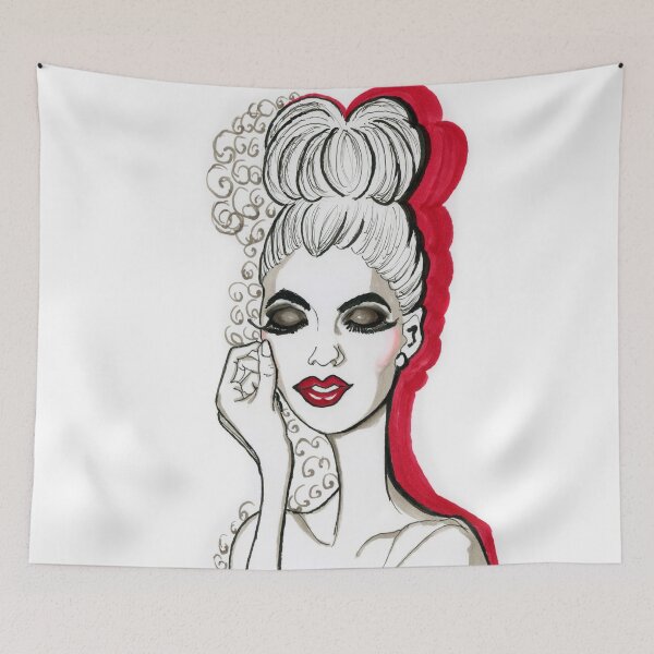 Item preview, Miss Smokey Fashion Illustration designed and sold by AWincyGlassNDes.