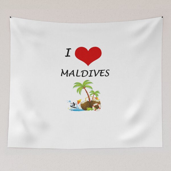 Item preview, I LOVE MALDIVES designed and sold by Vitalia.