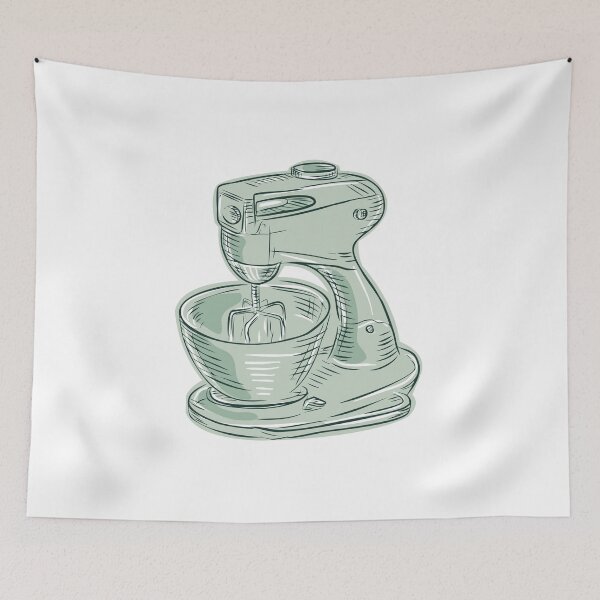 Item preview, Kitchen Mixer Vintage Etching designed and sold by patrimonio.