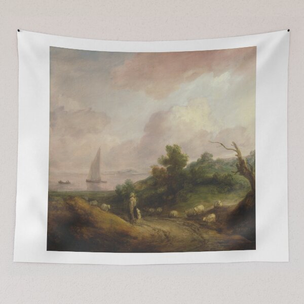 Item preview, Coastal Landscape with a Shepherd and His Flock designed and sold by kaijupunk.
