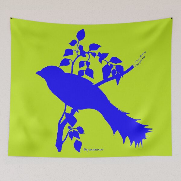 Item preview, Blue Cuban Trogon silhouette designed and sold by marmur.