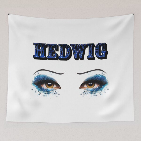 Item preview, Darren Criss Hedwig Eyes Glitter Blue Flat Text designed and sold by LadiesInDark.