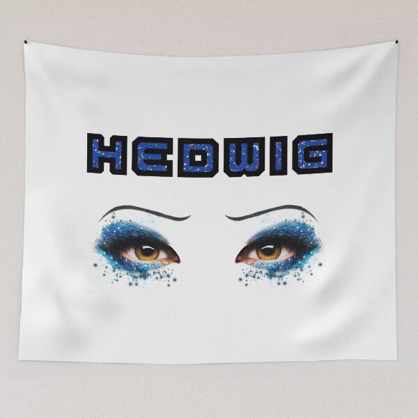 Item preview, Darren Criss Hedwig Eyes Glitter Blue Flat Text 2 designed and sold by LadiesInDark.