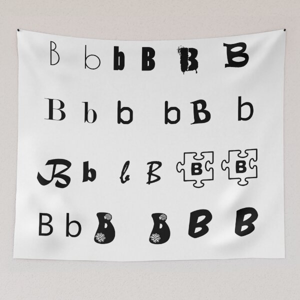 Artikelvorschau, Iskybibblle / Das Alphabet / Der Buchstabe B entworfen und verkauft von Iskybibblle.