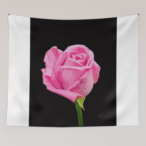 Item preview, Pink rose on black designed and sold by E Creations.