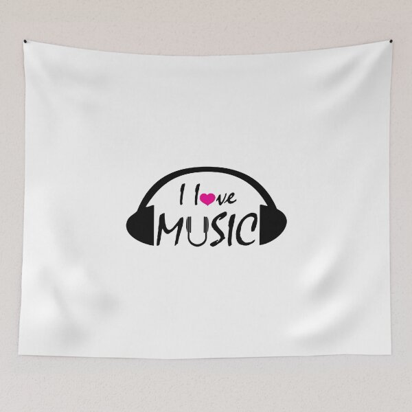 Aperçu de l'œuvre I Love Music créée et vendue par creativecm.