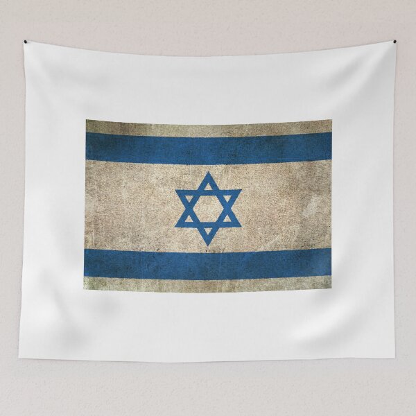 Item preview, Old and Worn Distressed Vintage Flag of Israel designed and sold by JeffBartels.