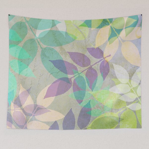 Item preview, Poppy Shimmer III Leaf Pattern designed and sold by Sasha Art Gallery.