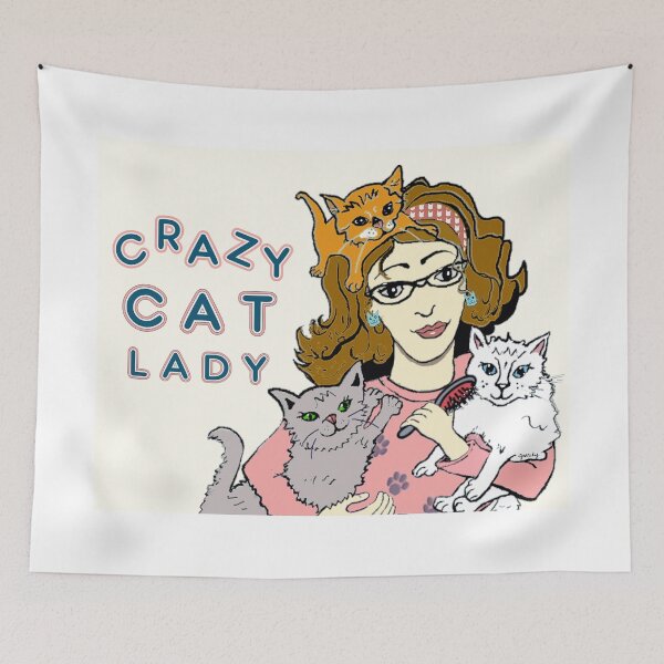 Item preview, Crazy Cat Lady designed and sold by Paintings by gretzky.