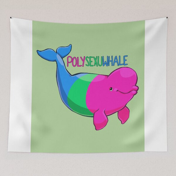 Item preview, Polysexuwhale - with text designed and sold by Kirstendraws.