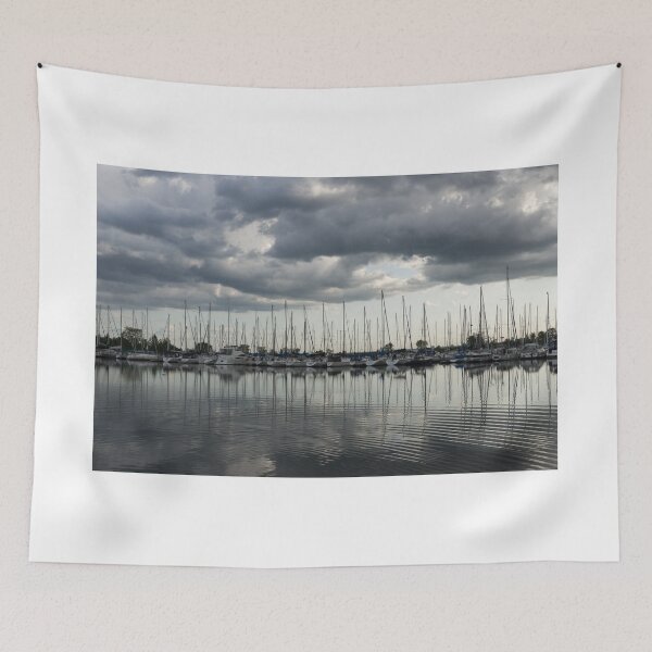 Item preview, Yachts and Sailboats - the Silvery Calmness of Grays designed and sold by Georgia Mizuleva.