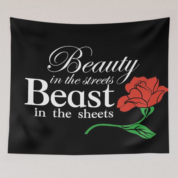 Item preview, Beauty in the Streets, Beast in the Sheets WHITE FONT designed and sold by LlapBazinga.