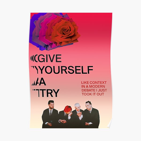 The 1975 Give Yourself A Try Artwork Poster