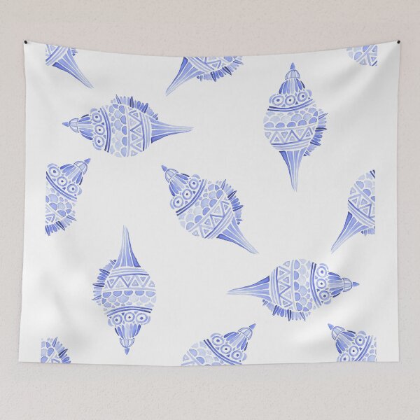 Item preview, Seashell vector seamless summer pattern designed and sold by julkapulka.