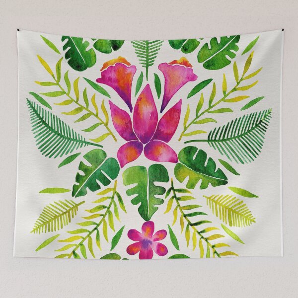 Item preview, Tropical Symmetry – Pink & Green designed and sold by Cat Coquillette.