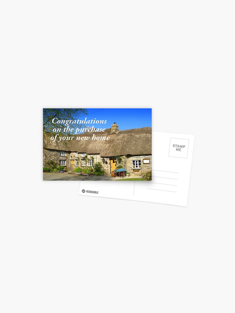 Carte Postale Felicitations Pour L Achat De Votre Nouvelle Maison Par Sita Redbubble