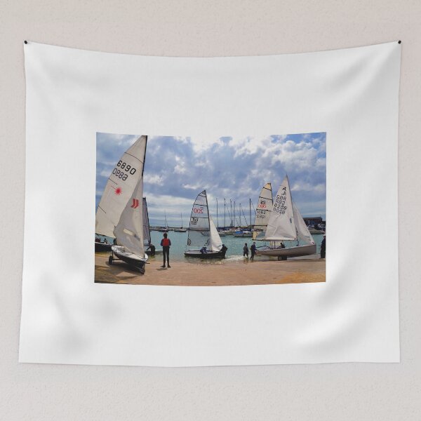 Item preview, Exodus of Sail Boats at Lyme, Dorset UK designed and sold by lynn carter.