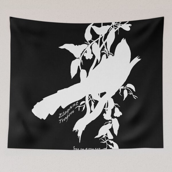 Item preview, White Elegant Trogon silhouette designed and sold by marmur.