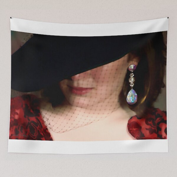 Item preview, Woman with a Crystal Earring designed and sold by Barbara D Richards.