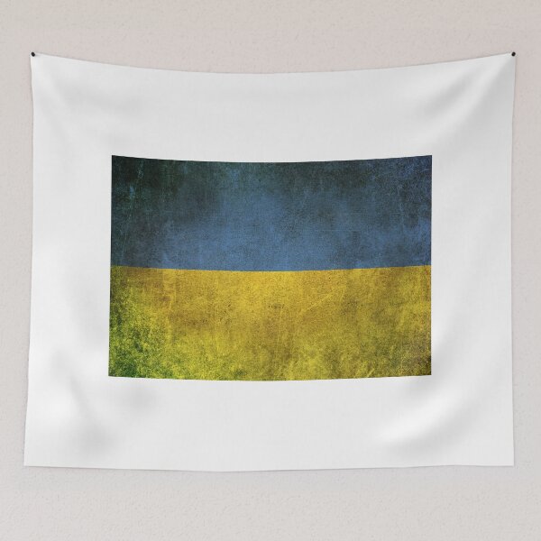 Item preview, Old and Worn Distressed Vintage Flag of Ukraine designed and sold by JeffBartels.