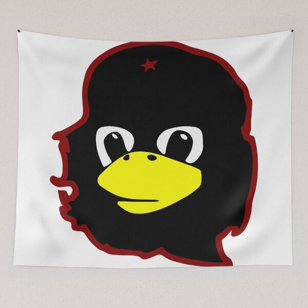 Item preview, Linux tux Penguin Che guevara guerilla designed and sold by SofiaYoushi.