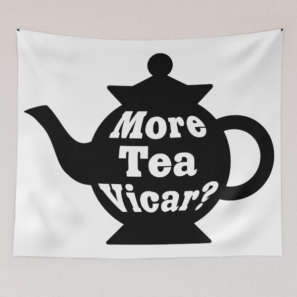 Item preview, Teapot - More tea Vicar? - Black and White designed and sold by Artberry.