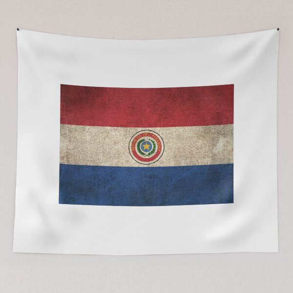 Item preview, Old and Worn Distressed Vintage Flag of Paraguay designed and sold by JeffBartels.