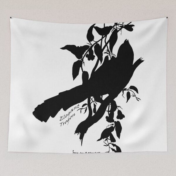 Item preview, Black Elegant Trogon silhouette designed and sold by marmur.