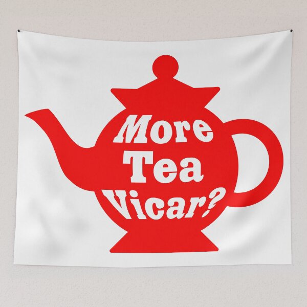 Item preview, Teapot - More tea Vicar? - Red and White designed and sold by Artberry.