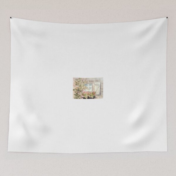 Item preview, Garden Window with Climbing Roses designed and sold by ArtByDrax.