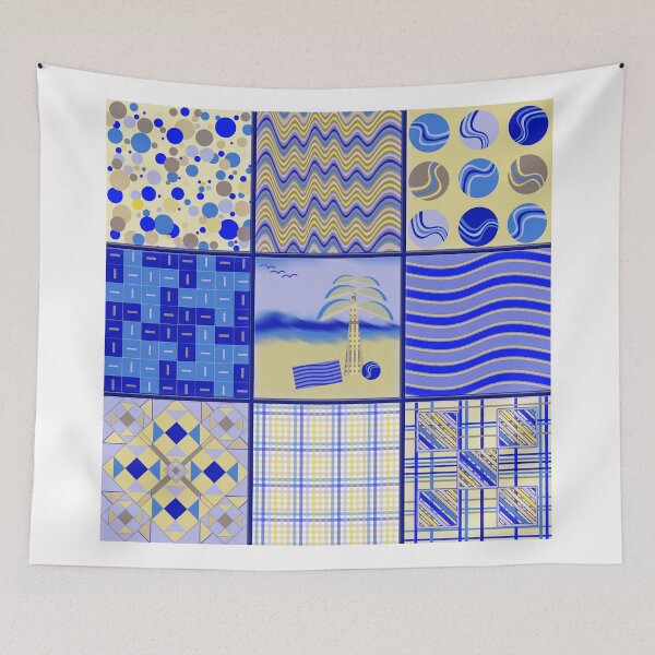 Item preview, By the Sea - Quasi-Quilt designed and sold by IvieLeagueJots.