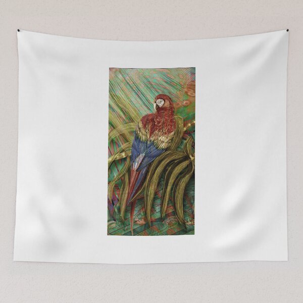Item preview, The Red Macaw: Inspired by Edward Lear's Botanicals, Alma Lee designed and sold by Alma Lee.