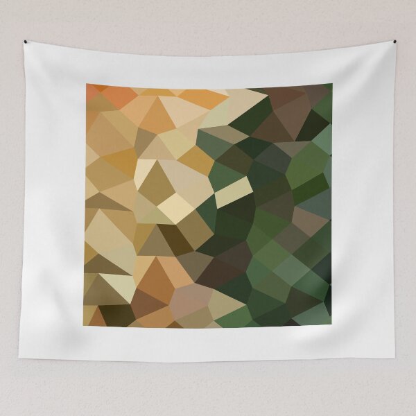 Item preview, Bronze Yellow Abstract Low Polygon Background designed and sold by retrovectors.