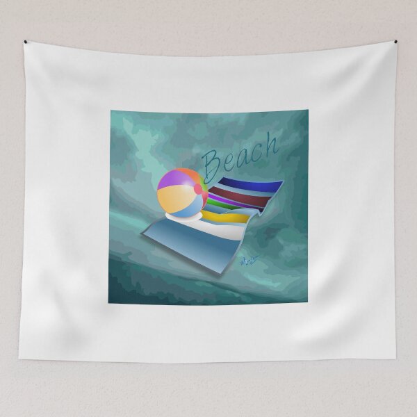 Item preview, Beach Fun Green Abstract designed and sold by moondreamsmusic.