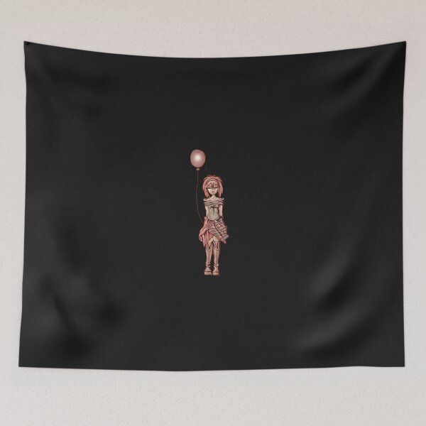 Item preview, Cute Punk Cartoon of Girl Holding Purple Balloon designed and sold by ArtistryByLM.